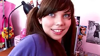 Beauty sucks a big cock.